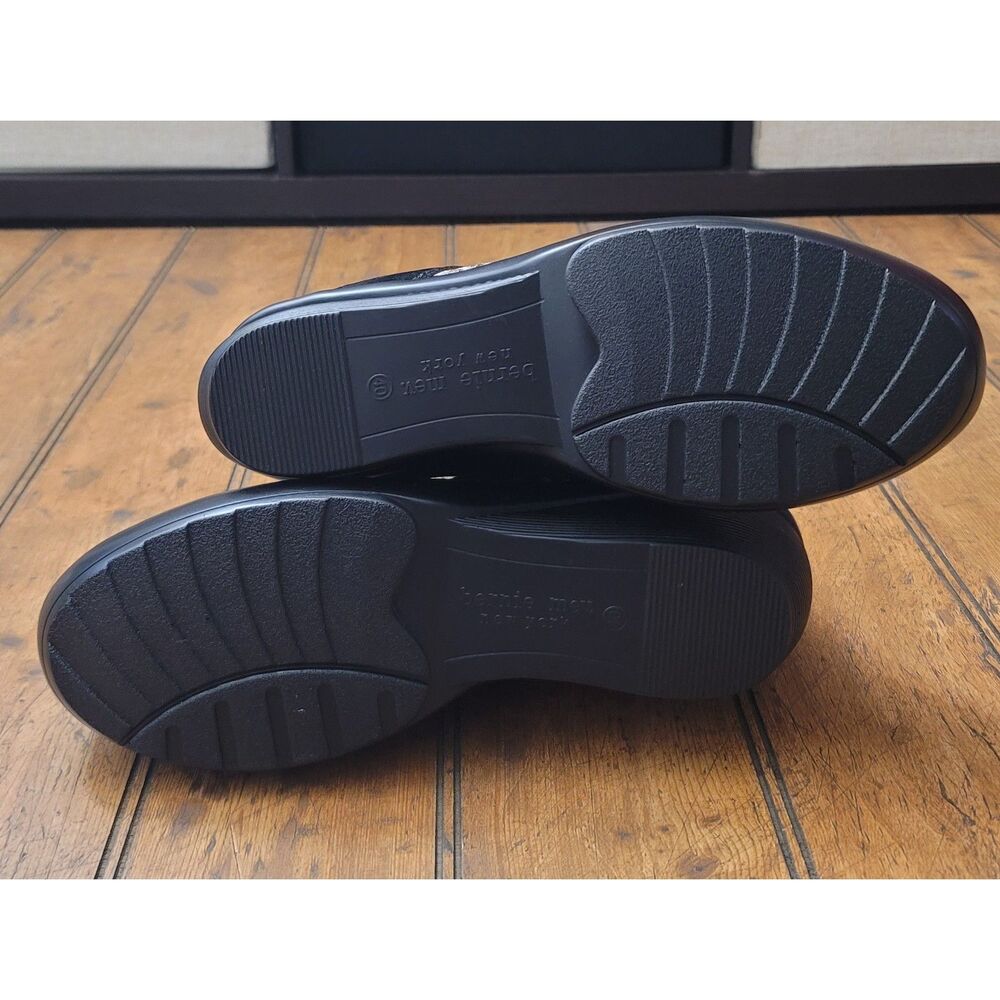 Women's Black and Gray Wedge Ankle Boots - Picture 7 of 8